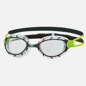 Zoggs Predator Svmmebrille Sort/Grn/Klar (Regular Profile Fit)