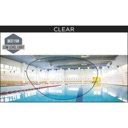 Zoggs Predator Svmmebrille Klar/Gr/Klar (Regular Profile Fit)