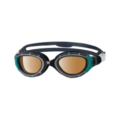Zoggs Predator Flex Polarized Ultra Sort/Grn Svmmebrille Regular Fit