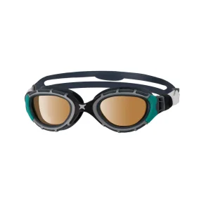 Zoggs Predator Flex Polarized Ultra Sort/Grn Svmmebrille Regular Fit