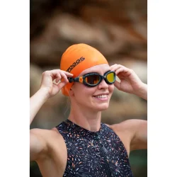 Zoggs Predator Flex Titanium Gr/Sort/Mirror Svmmebrille Regular Fit