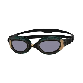 Zoggs Predator Flex Titanium Reactor Sort/Guld Svmmebrille Regular Fit