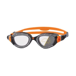 Zoggs Predator Flex Reactor Gr/Orange Svmmebrille Regular Fit