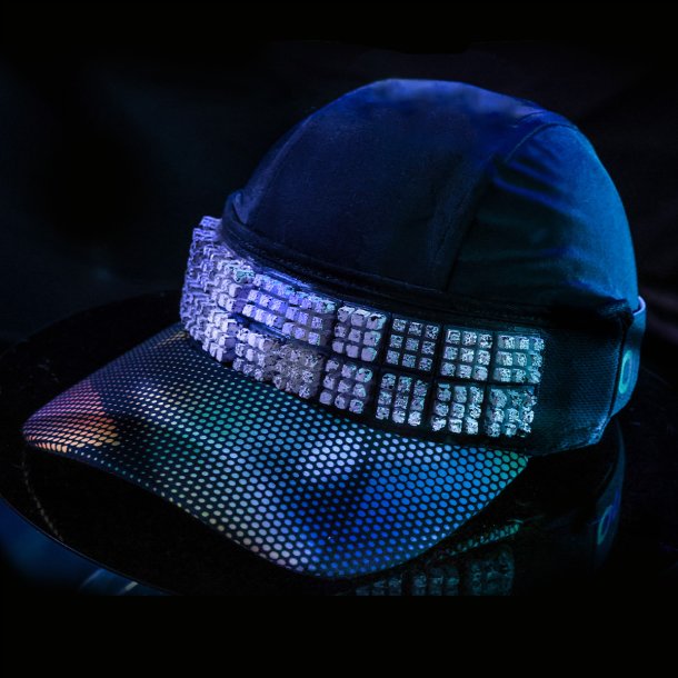 Omius Cap m. K�leelement Sort str. S/M