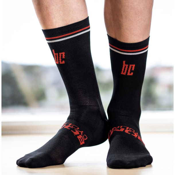 Bont Cycling Elite Sokker med striber og logo