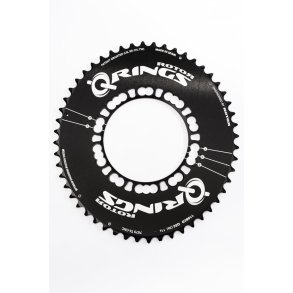 Rotor Q Ring BCD 130x5 53T (til 39T) Outer Aero Klinge Sort