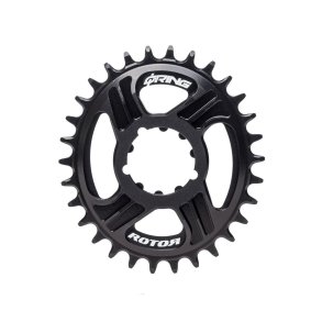 Rotor Q Ring Direct Mount Sram 6 mm Offset 32T Oval Klinge Sort