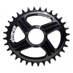 Rotor Q Ring Direct Mount MTB 32T Klinge Sort (til 2IN/IN DM, Hawk &amp; Raptor, Kapic)