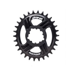 Rotor Q Ring Direct Mount Sram Boost 3 mm Offset 32T Oval Klinge Sort