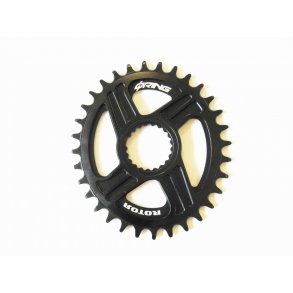 Rotor Q Ring Shimano 1X12 MTB 36T Klinge Sort