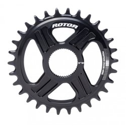 Rotor Round Direct Mount Ring MTB 30T Klinge Sort (til 2IN/IN DM, Hawk &amp; Raptor, Kapic)