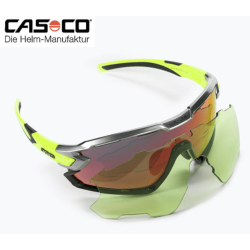 Casco SX34 Carbonic Sort/Gul Solbrille