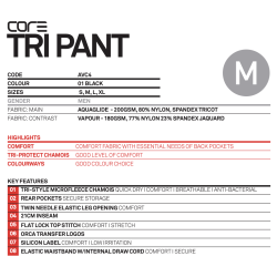 Orca Core Tri Pants Sort str. S