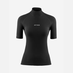 Orca Tango Rash Vest Neopren Short Sleeve Base Layer T-shirt Kvinder Sort