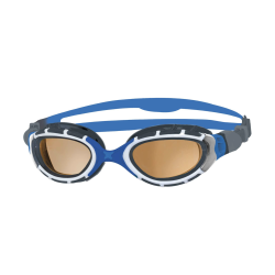 Zoggs Predator Flex Polarized Ultra Svmmebrille Bl/Hvid/Orange Regular Fit