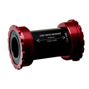 CeramicSpeed Krankboks & BB Kugleleje St T45 SRAM DUB alternative Red coated