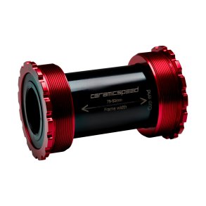CeramicSpeed Krankboks & BB Kugleleje St T4786 SRAM GXP Red coated