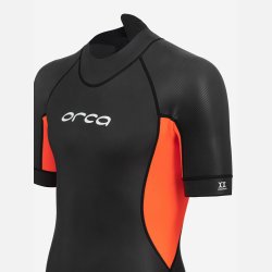 Orca Vitalis Shorty Mnd Open Water Vddragt Sort/Orange str. 5-11