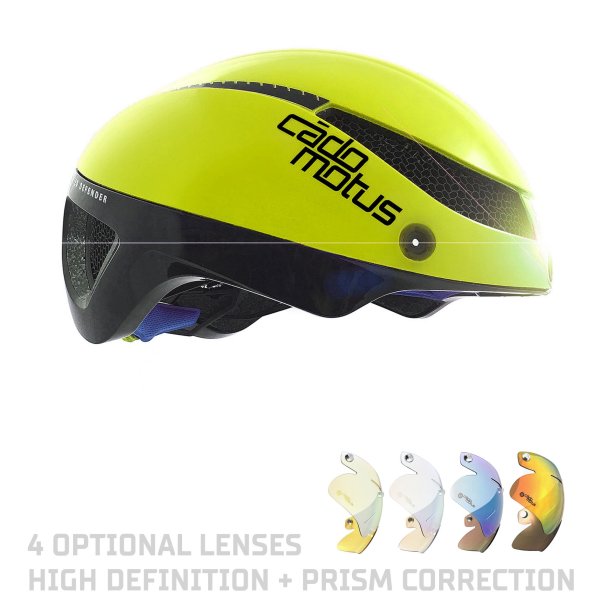 Cdomotus Omega Aero Hjelm til speedskating og cykling neon gul