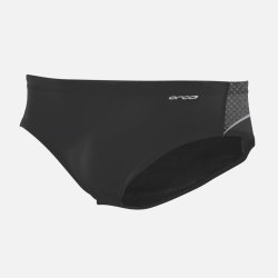 Orca Core Brief Badebuks Sort/Gr Mnd str. Small
