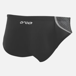 Orca Core Brief Badebuks Sort/Gr Mnd str. Small