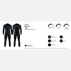 Orca Freedive Mantra 1 Vddragt Mnd Sort Str. 5-11