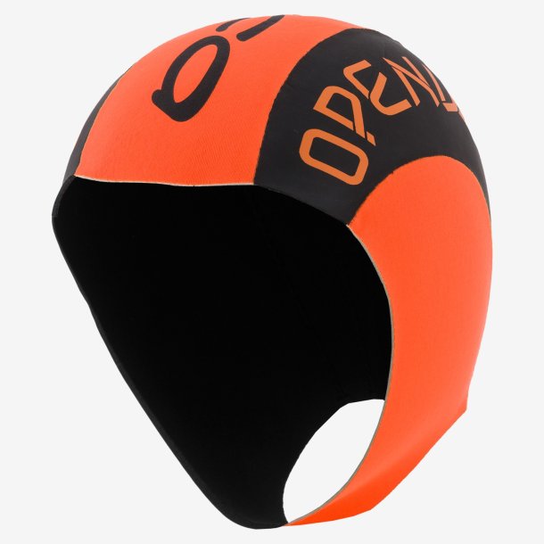 Orca Neopren Swim Cap Orange/Sort 2mm