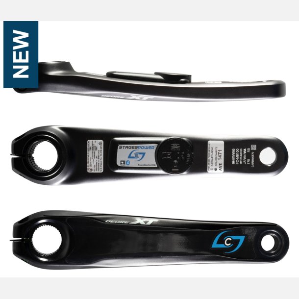 Stages Power Wattm ler Venstre Pedalarm Shimano XT M8100 8120