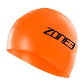 Zone3 Silicone Swim Cap Orange