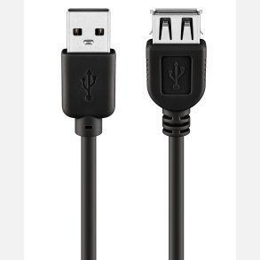 Goobay 68905 Hi-Speed USB 2.0 Forlnger Kabel 5 meter sort