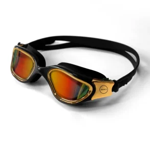 Zone3 Venator-X Swim Goggles Sort/Guld Lens: Polarized Revo Guld