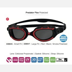 Zoggs Predator Flex Polarized Svmmebrille Small Fit